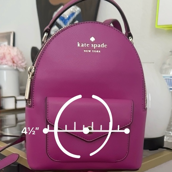 Kate Spade New York Small Backpack – Magenta Pink - Picture 8 of 8